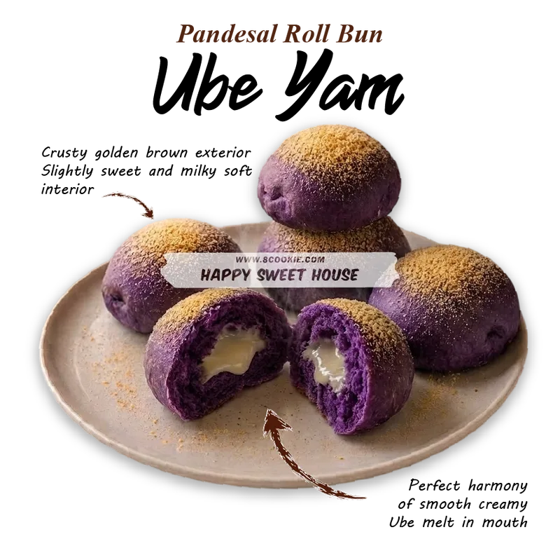 Pandesal Ube Yam Bun